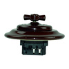 Interruptor de timbre de luz retro empotrado ANTICA negro, ANDO/D006 NEGRO 