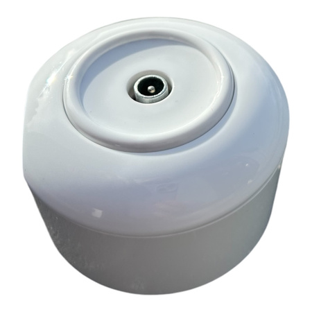 Toma de antena con marco retro blanco brillante, ENCHUFE SUPERFICIAL