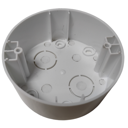 Toma satélite con marco blanco LOFT vintage de superficie redondo