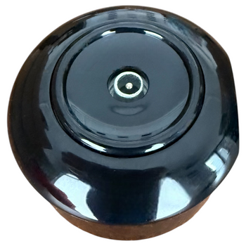 Toma de antena con marco retro negro brillante, superficie prl TOMA LATERAL