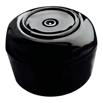 Toma de antena con marco retro negro brillante, prlNKOWE ŚRODKOWE (centro vertical)