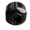 Toma Schuko con marco negro brillo SOCKET CENTRAL