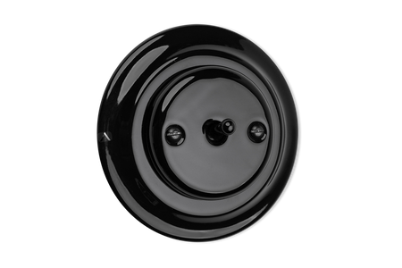 Interruptor empotrado de cerámica ANTICA TOOGLE negro K1-R110Nb