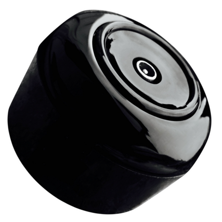 Toma de antena con marco retro negro brillante, prlNKOWE ŚRODKOWE (centro vertical)