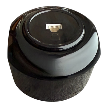 Toma de ordenador RJ45 con marco negro brillante SOCKET CENTRAL