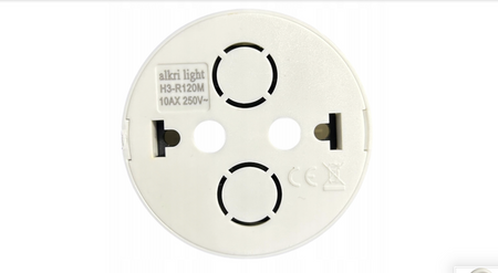 Conmutador de superficie Loftica ART plástico blanco