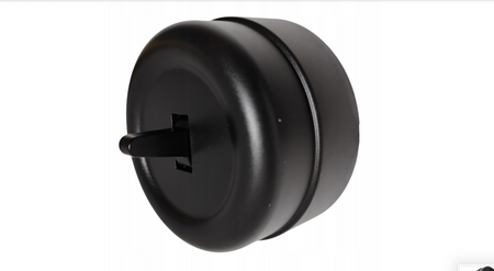 Conmutador de superficie Loftica ART plástico negro