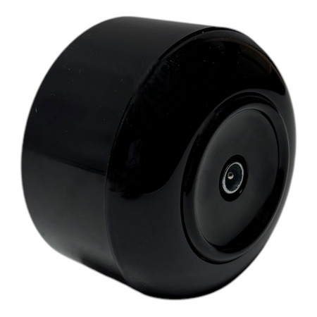 Toma de antena con marco retro negro brillante, prl redondo de montaje en superficie