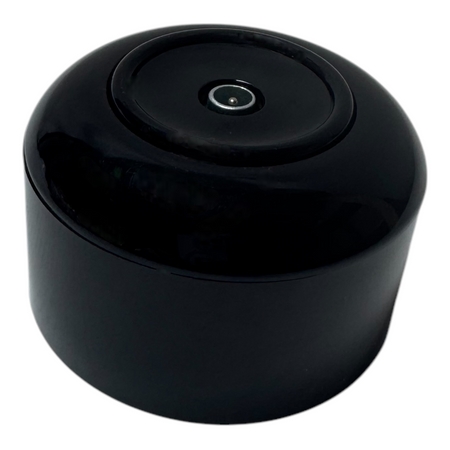 Toma de antena con marco retro negro brillante, prl redondo de montaje en superficie