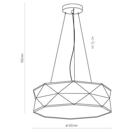 Lámpara colgante KANTOOR 3312 TK LIGHTING