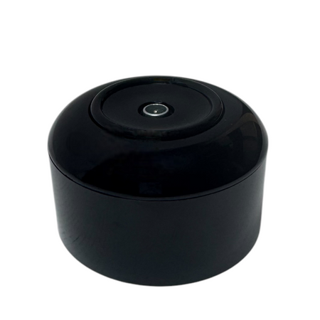 Toma de antena con marco retro negro brillante, prl redondo de montaje en superficie