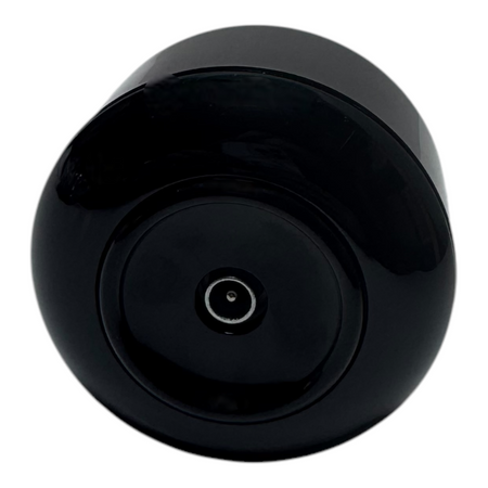 Toma de antena con marco retro negro brillante, prl redondo de montaje en superficie