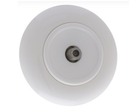 Toma satélite con marco blanco LOFT vintage 