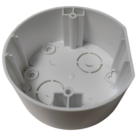 Enchufe Schuko con marco blanco LOFT vintage PRL, LADO ENCHUFE