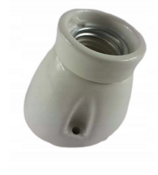 Aplique Soporte de cerámica BLANCO E27 KINKIT inclinado